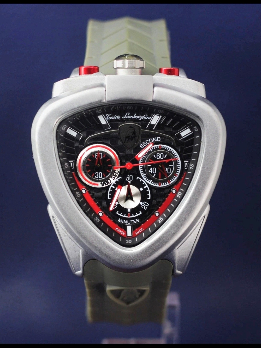 Tonino Lamborghini Spyder 12H Chronograph Black & Red Dial